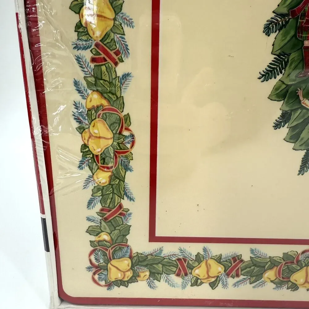 MARLENE MOORE VTG Pimpernel Cork Place Mats Set/4 ENGLAND 12 DAYS OF CHRISTMAS